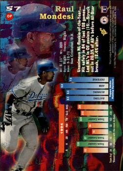 1995 Topps - Stadium Club First Day Issue #57 Raul Mondesi Back