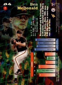 1995 Topps - Stadium Club First Day Issue #84 Ben McDonald Back