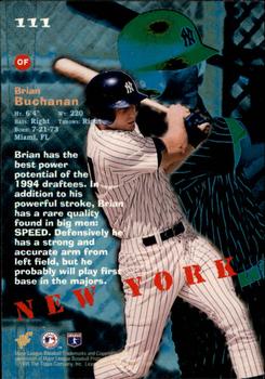 1995 Topps - Stadium Club First Day Issue #111 Brian Buchanan Back