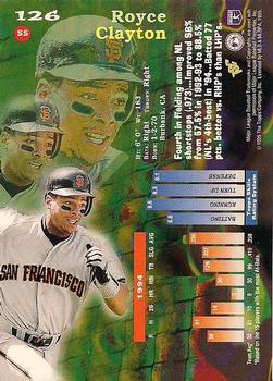 1995 Topps - Stadium Club First Day Issue #126 Royce Clayton Back