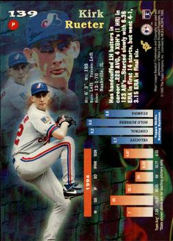 1995 Topps - Stadium Club First Day Issue #139 Kirk Rueter Back