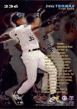 1995 Topps - Stadium Club First Day Issue #236 Frank Thomas Back