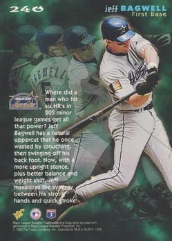 1995 Topps - Stadium Club First Day Issue #240 Jeff Bagwell Back
