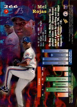 1995 Topps - Stadium Club First Day Issue #266 Mel Rojas Back