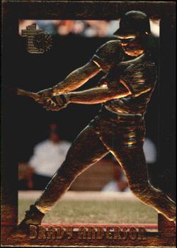 1995 Topps Embossed - Golden Idols #44 Brady Anderson Front