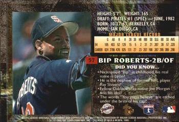 1995 Topps Embossed - Golden Idols #57 Bip Roberts Back