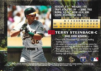 1995 Topps Embossed - Golden Idols #135 Terry Steinbach Back