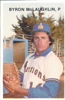 1978 Mr. Chef's San Jose Missions #17 Byron McLaughlin Front