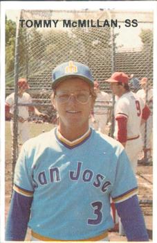 1978 Mr. Chef's San Jose Missions #18 Tom McMillan Front