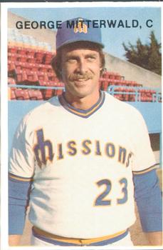 1978 Mr. Chef's San Jose Missions #20 George Mitterwald Front