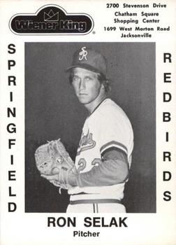 1978 Wiener King Springfield Redbirds #21 Ron Selak Front