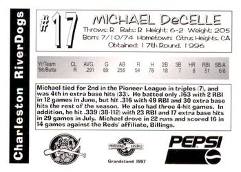 1997 Grandstand Charleston RiverDogs #NNO Michael DeCelle Back