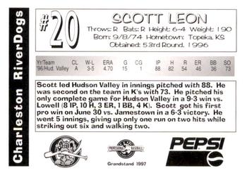 1997 Grandstand Charleston RiverDogs #NNO Scott Leon Back