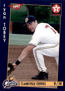 1997 Grandstand Clarksville Coyotes #NNO Ryan Tobey Front