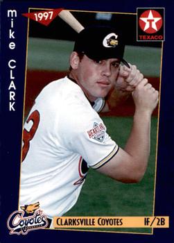 1997 Grandstand Clarksville Coyotes #NNO Mike Clark Front