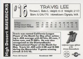 1997 Grandstand High Desert Mavericks Update #2 Travis Lee Back