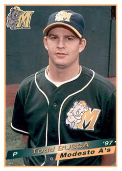 1997 Grandstand Modesto A's #NNO Todd Bussa Front