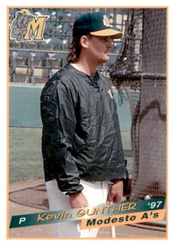1997 Grandstand Modesto A's #NNO Kevin Gunther Front