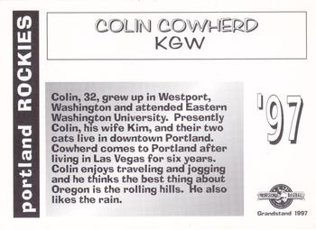 1997 Grandstand Portland Rockies #NNO Colin Cowherd Back