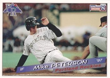1997 Grandstand Portland Rockies #NNO Mike Petersen Front