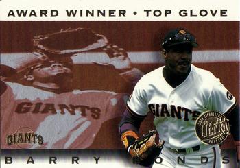 1995 Ultra - Award Winners Gold Medallion #15 Barry Bonds Front