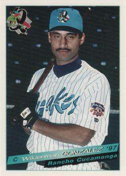 1997 Grandstand Rancho Cucamonga Quakes Update #4 Wiki Gonzalez Front