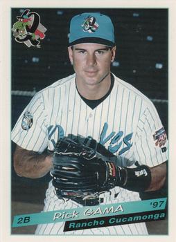 1997 Grandstand Rancho Cucamonga Quakes Update #5 Rick Gama Front
