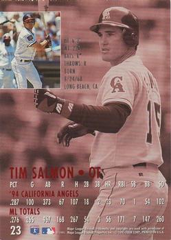 1995 Ultra - Gold Medallion #23 Tim Salmon Back