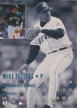1995 Ultra - Gold Medallion #63 Mike Fetters Back