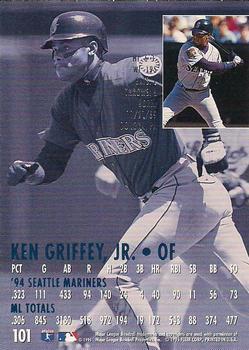 1995 Ultra - Gold Medallion #101 Ken Griffey Jr. Back