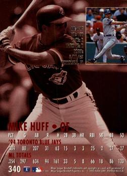 1995 Ultra - Gold Medallion #340 Mike Huff Back