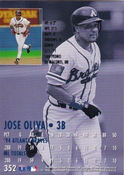 1995 Ultra - Gold Medallion #352 Jose Oliva Back