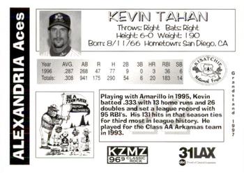 1997 Grandstand Alexandria Aces #NNO Kevin Tahan Back