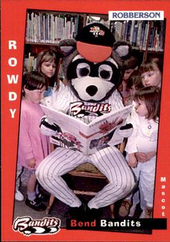 1997 Grandstand Bend Bandits #NNO Rowdy Raccoon Front