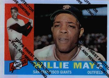 1997 Topps - Willie Mays Commemorative Reprints Finest Refractor #12 Willie Mays Front