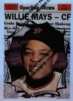 1997 Topps - Willie Mays Commemorative Reprints Finest Refractor #15 Willie Mays Front