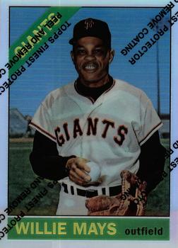 1997 Topps - Willie Mays Commemorative Reprints Finest Refractor #20 Willie Mays Front