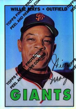 1997 Topps - Willie Mays Commemorative Reprints Finest Refractor #21 Willie Mays Front