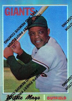 1997 Topps - Willie Mays Commemorative Reprints Finest Refractor #24 Willie Mays Front
