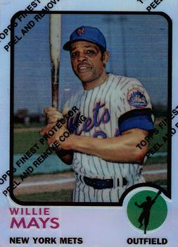 1997 Topps - Willie Mays Commemorative Reprints Finest Refractor #27 Willie Mays Front