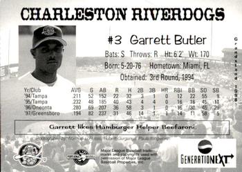 1998 Grandstand Charleston RiverDogs #NNO Garrett Butler Back
