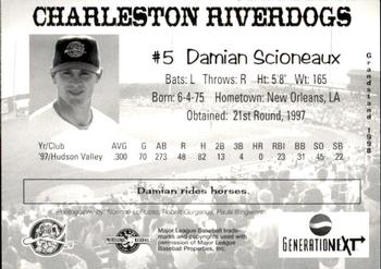 1998 Grandstand Charleston RiverDogs #NNO Damian Scioneaux Back