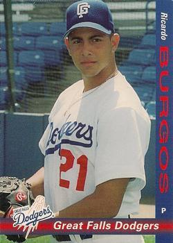 1998 Grandstand Great Falls Dodgers #NNO Ricardo Burgos Front