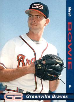 1998 Grandstand Greenville Braves #NNO Micah Bowie Front