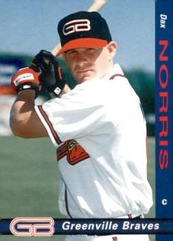 1998 Grandstand Greenville Braves #NNO Dax Norris Front