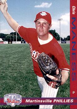 1998 Grandstand Martinsville Phillies #NNO Chris Maness Front