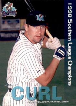 1999 Grandstand Mobile BayBears 1998 Southern League Champions #NNO John Curl Front