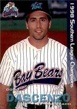 1999 Grandstand Mobile BayBears 1998 Southern League Champions #NNO Doug Dascenzo Front