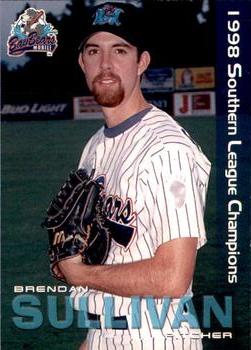 1999 Grandstand Mobile BayBears 1998 Southern League Champions #NNO Brendan Sullivan Front