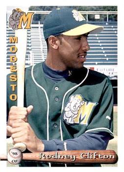 1998 Grandstand Modesto A's #NNO Rodney Clifton Front